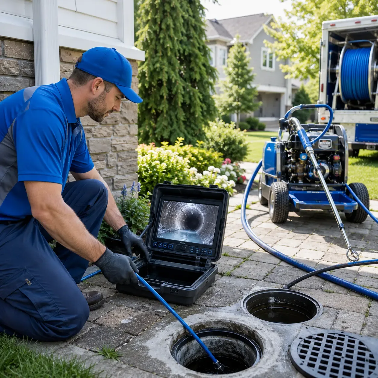 Outdoor drain cleaning professionals serving Newcastle, CA
